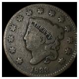 1833 Coronet Head Large Cent NICELY CIRCULATED