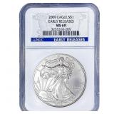 2009 Silver Eagle NGC MS69