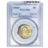 1944-D Washington Silver Quarter PCGS MS66