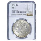 1902 Morgan Silver Dollar NGC MS61
