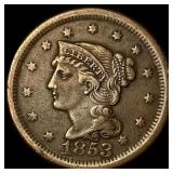 1853 Braided Hair Large Cent NEARLY UNCIRCULATED