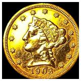 1903 Liberty Head Gold $2.50 Quarter Eagle HIGH GR
