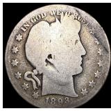 1893 Silver Barber Quarter NICELY CIRCULATED