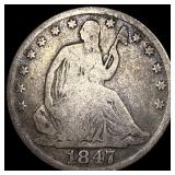 1847-O Silver Half Dollar NICELY CIRCULATED