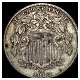 1883 Shield Nickel NEARLY UNCIRCULATED