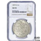 1879-O Morgan Silver Dollar NGC AU55