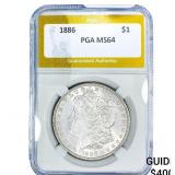 1886 Morgan Silver Dollar PGA MS64