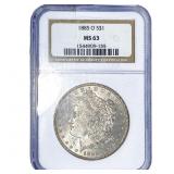 1885-O Morgan Silver Dollar NGC MS63