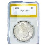 1896 Morgan Silver Dollar PGA MS64