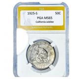 1925-S Jubilee Half Dollar PGA MS65