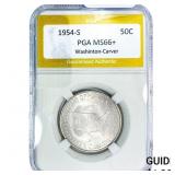 1954-S Washington Carver Half Dollar PGA MS66+
