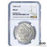1904-O Morgan Silver Dollar NGC MS61