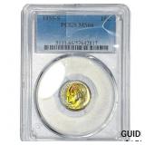 1955-S Roosevelt Dime PCGS MS66 Color