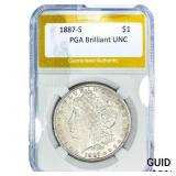 1887-S Morgan Silver Dollar PGA Brilliant UNC