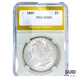 1889 Morgan Silver Dollar PGA MS65