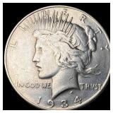 1934 Silver Peace Dollar LIGHTLY CIRCULATED