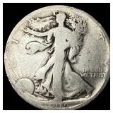 1919-D Silver Walking Liberty Half Dollar NICELY C