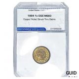1864 Indian Head Cent DGS MS60