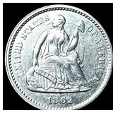 1862 Seated Liberty Silver Half Dime CLOSELY UNCIR