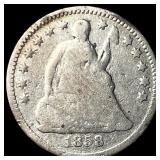 1858 Seated Liberty Half Dime NICELY CIRCULATED