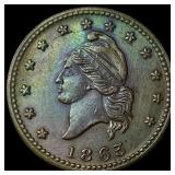 1863 Civil War Token - Army & Navy UNCIRCULATED