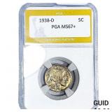 1938-D Buffalo Nickel PGA MS67+
