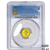 1862 Rare Gold Dollar PCGS MS61