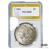 1921 Morgan Silver Dollar PGA MS66