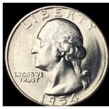 1954-S Silver Washington Quarter UNCIRCULATED