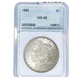 1882 Morgan Silver Dollar NNC MS65