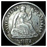 1872 Seated Liberty Half Dime HIGH GRADE