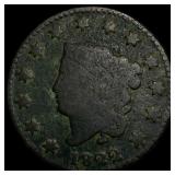 1822 Coronet Head Large Cent NICELY CIRCULATED