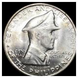 1947-S Philippines MacArthur Silver Peso CHOICE BU
