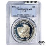 1997 Sliver $1 Officers PCGS PR69 DCAM