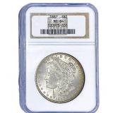 1887 Morgan Silver Dollar NGC MS64