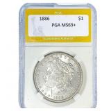 1886 Morgan Silver Dollar PGA MS63+