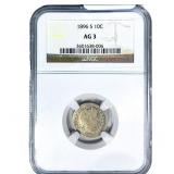 1896-S Barber Dime NGC AG3