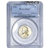 1941 Washington Silver Quarter PCGS PR65