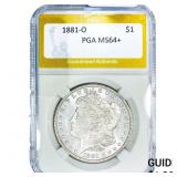 1881-O Morgan Silver Dollar PGA MS64+