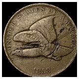 1858 Copper-Nickel Flying Eagle Cent NICELY CIRCUL