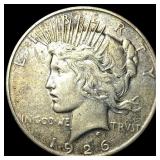 1926-D Silver Peace Dollar NEARLY UNCIRCULATED