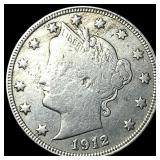 1912-S Liberty Head Nickel LIGHTLY CIRCULATED