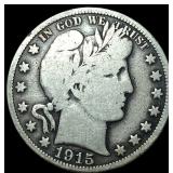 1915 Barber Half Dollar NICELY CIRCULATED