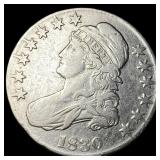 1830 Capped Bust Half Dollar NEARLY  UNCIRCULATED