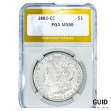 1882-CC Morgan Silver Dollar PGA MS66
