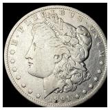 1891-O Silver Morgan Dollar ABOUT  UNCIRCULATED