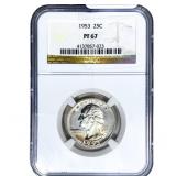 1953 Washington Silver Quarter NGC PF67