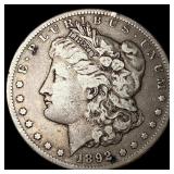 1892-CC Morgan Silver Dollar LIGHTLY CIRCULATED