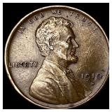 1910-S Lincoln Wheat Cent CHOICE AU