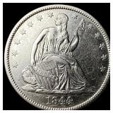 1844 Seated Liberty Half Dollar UNCIRCULATED